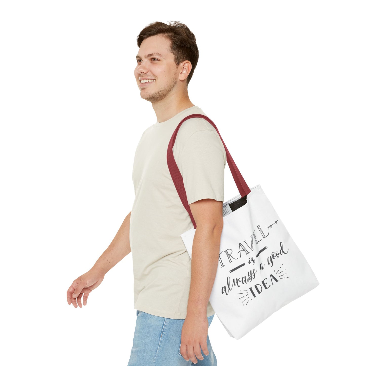 Travel Tote Bag - "Travel is Always a Good Idea"