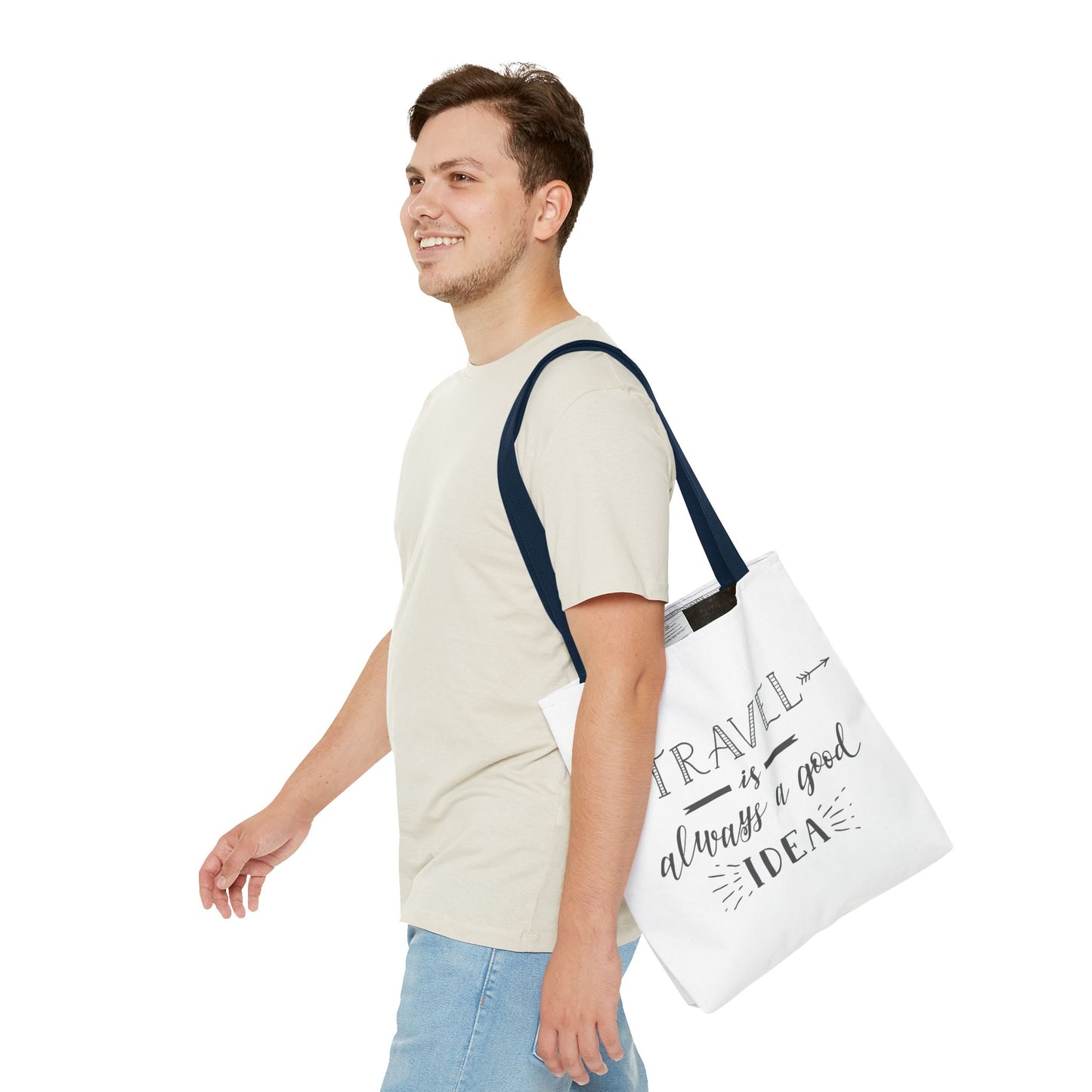 Travel Tote Bag - "Travel is Always a Good Idea"