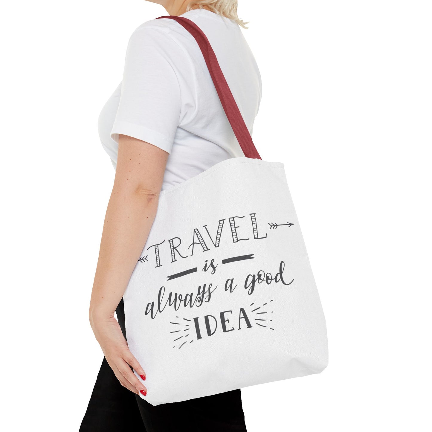 Travel Tote Bag - "Travel is Always a Good Idea"
