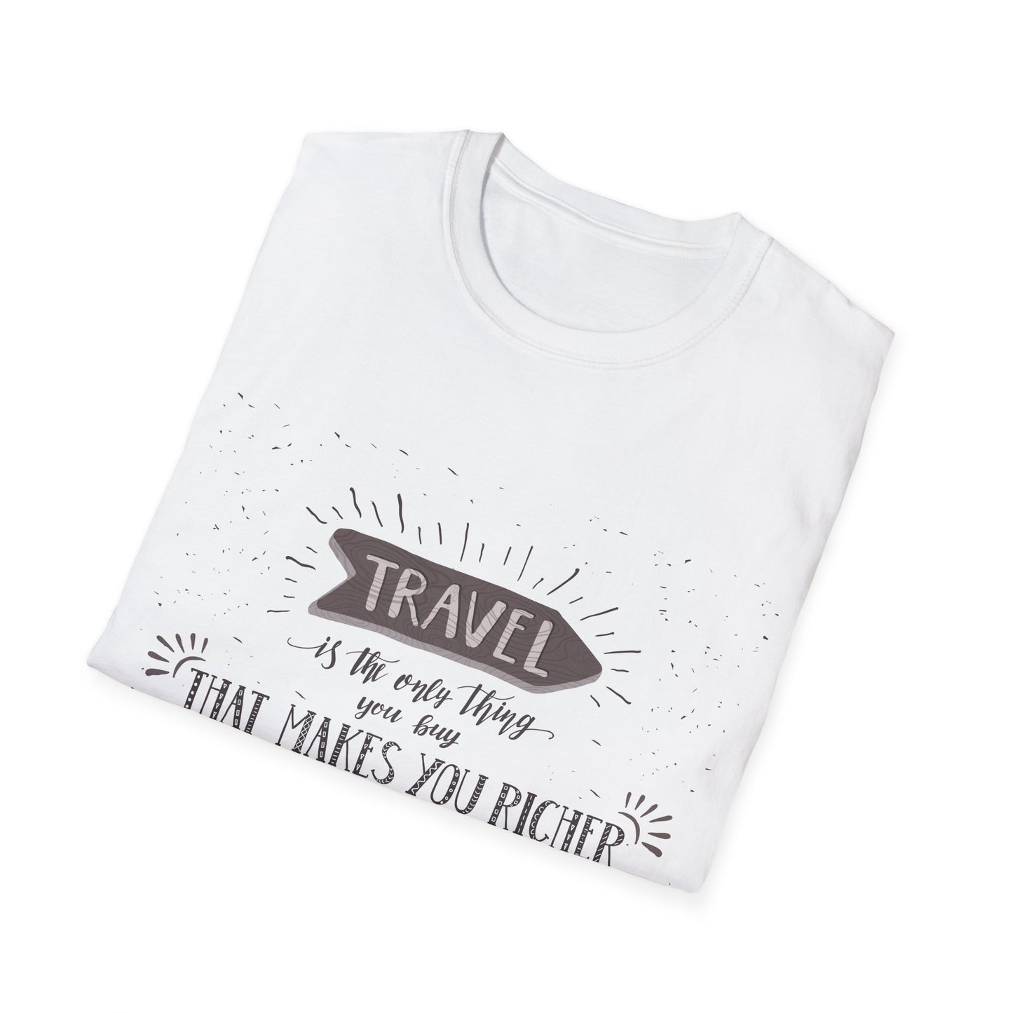 Find Your Inspiration: Travel Lovers Unisex Softstyle T-Shirt