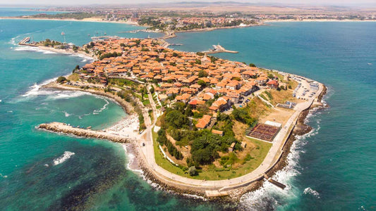 Aerial view of Nessebar Bulgaria
