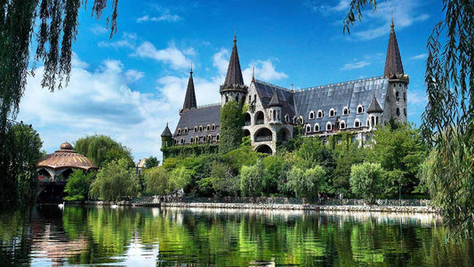 Ravadinovo castle and lake view