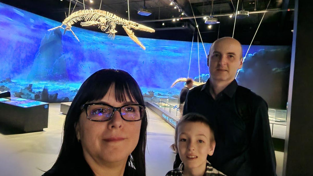 Vacation And Beyond Family Photo at Dinosauria Museum Prague