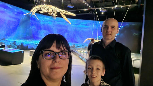 Vacation And Beyond Family Photo at Dinosauria Museum Prague