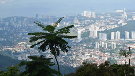 View of Penang from the hill Bukit Bendera