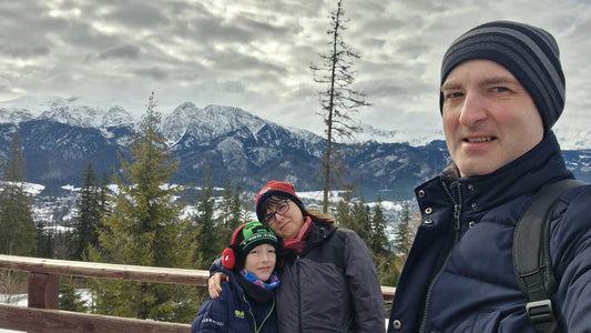 View of Tatras and Zakopane family photo from the observation deck at Gubalowka