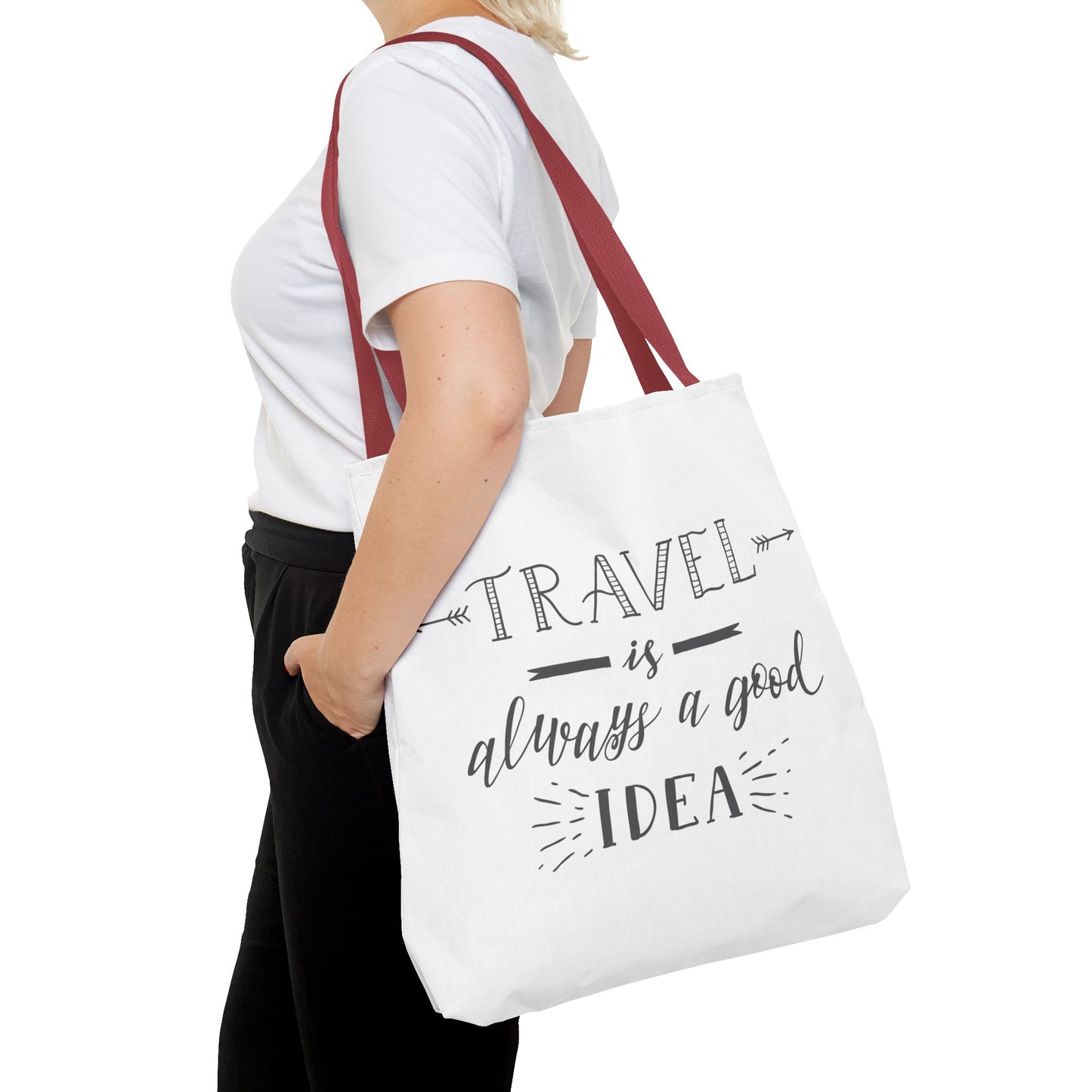 Travel Tote Bag - "Travel is Always a Good Idea"