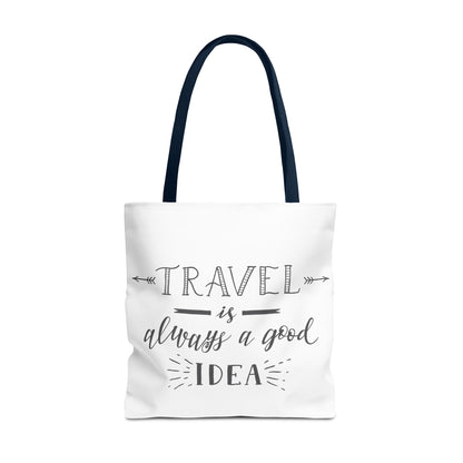 Travel Tote Bag - "Travel is Always a Good Idea"