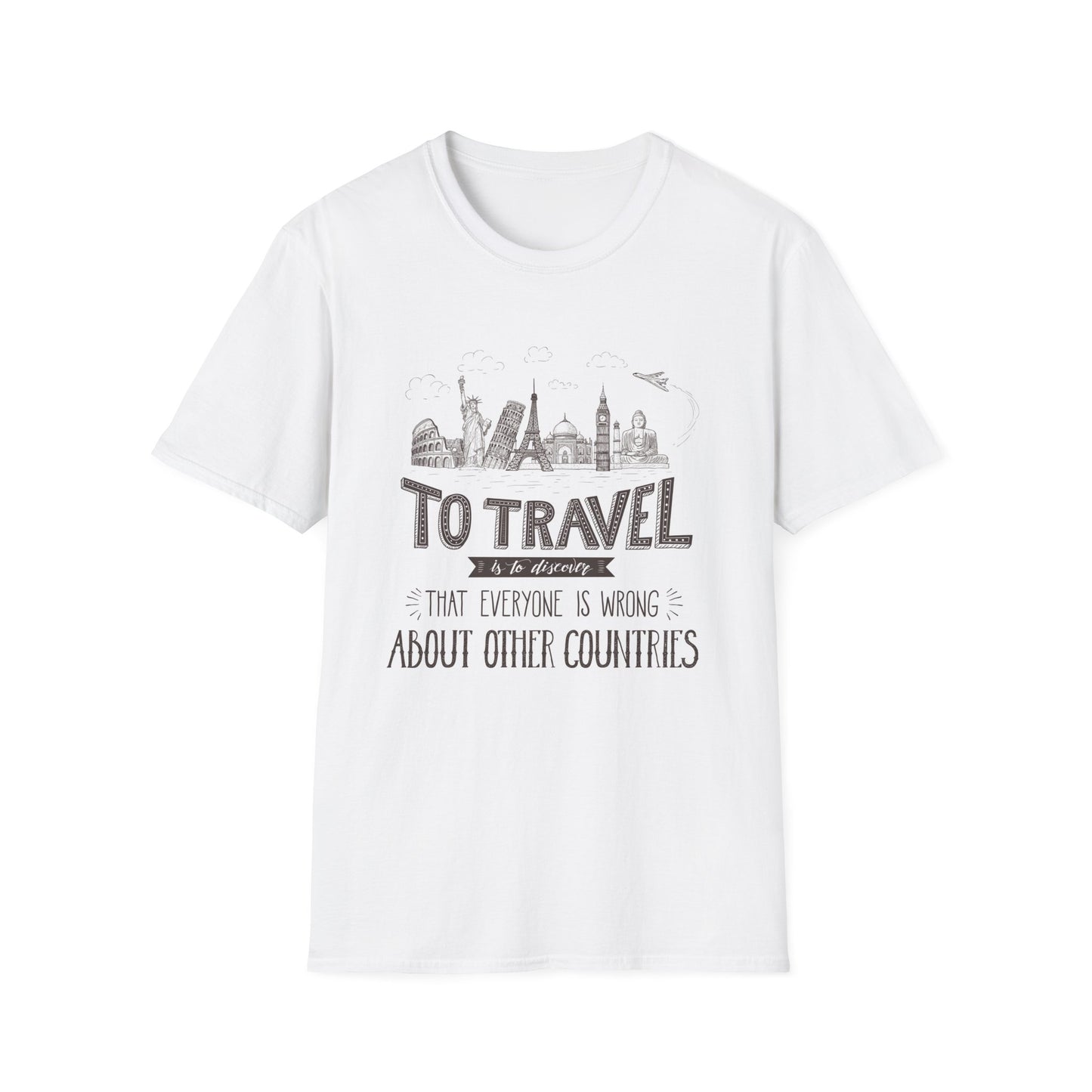 Travel Inspired Unisex Softstyle T-Shirt - Perfect Gift for Wanderlust Lovers