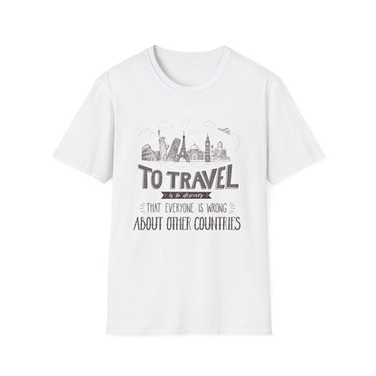 Travel Inspired Unisex Softstyle T-Shirt - Perfect Gift for Wanderlust Lovers