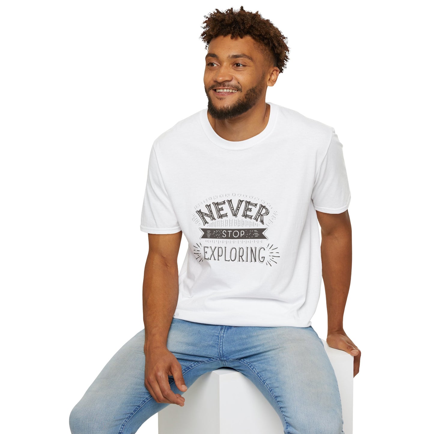 Embrace the Unknown: Never Stop Exploring Unisex Softstyle Tee