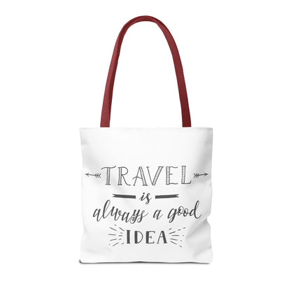 Travel Tote Bag - "Travel is Always a Good Idea"