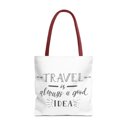 Travel Tote Bag - "Travel is Always a Good Idea"