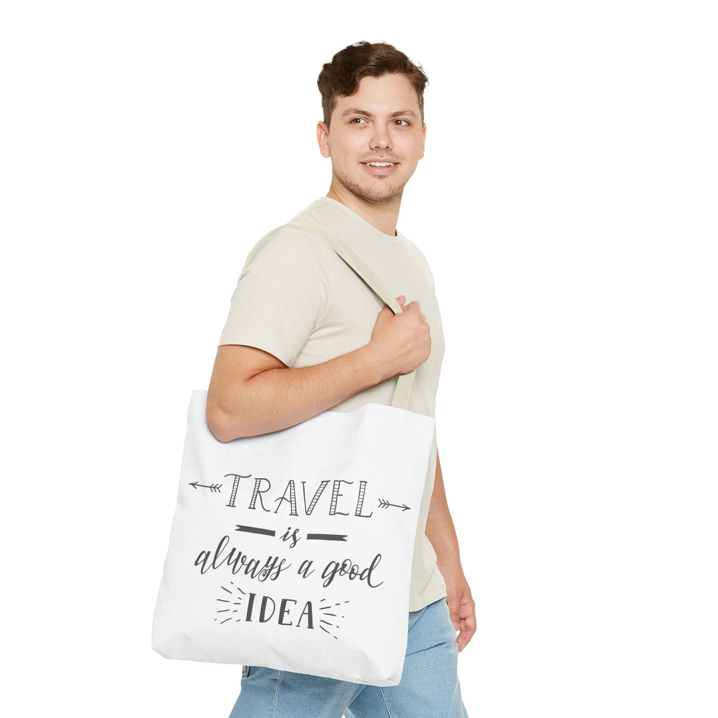 Travel Tote Bag - "Travel is Always a Good Idea"