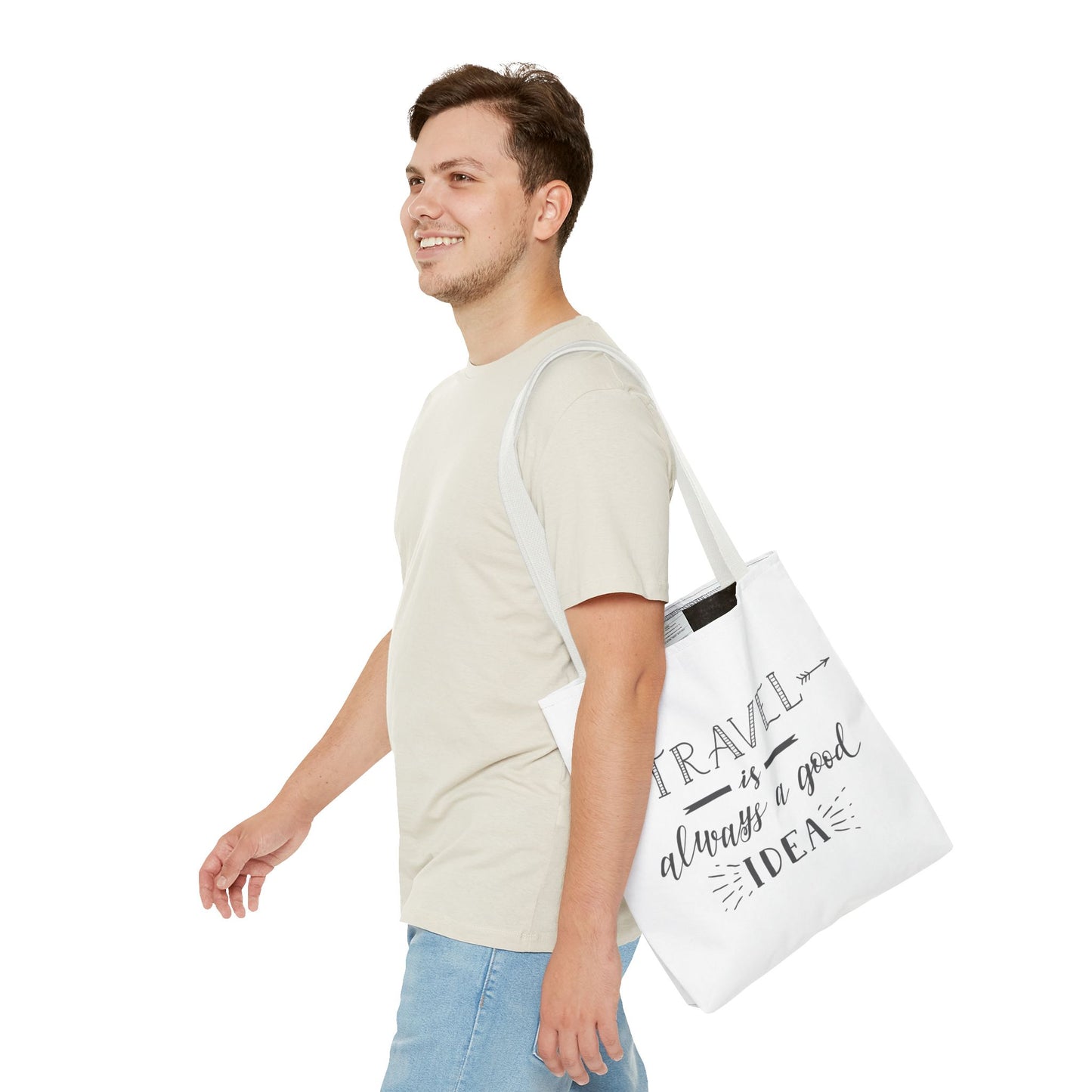 Travel Tote Bag - "Travel is Always a Good Idea"