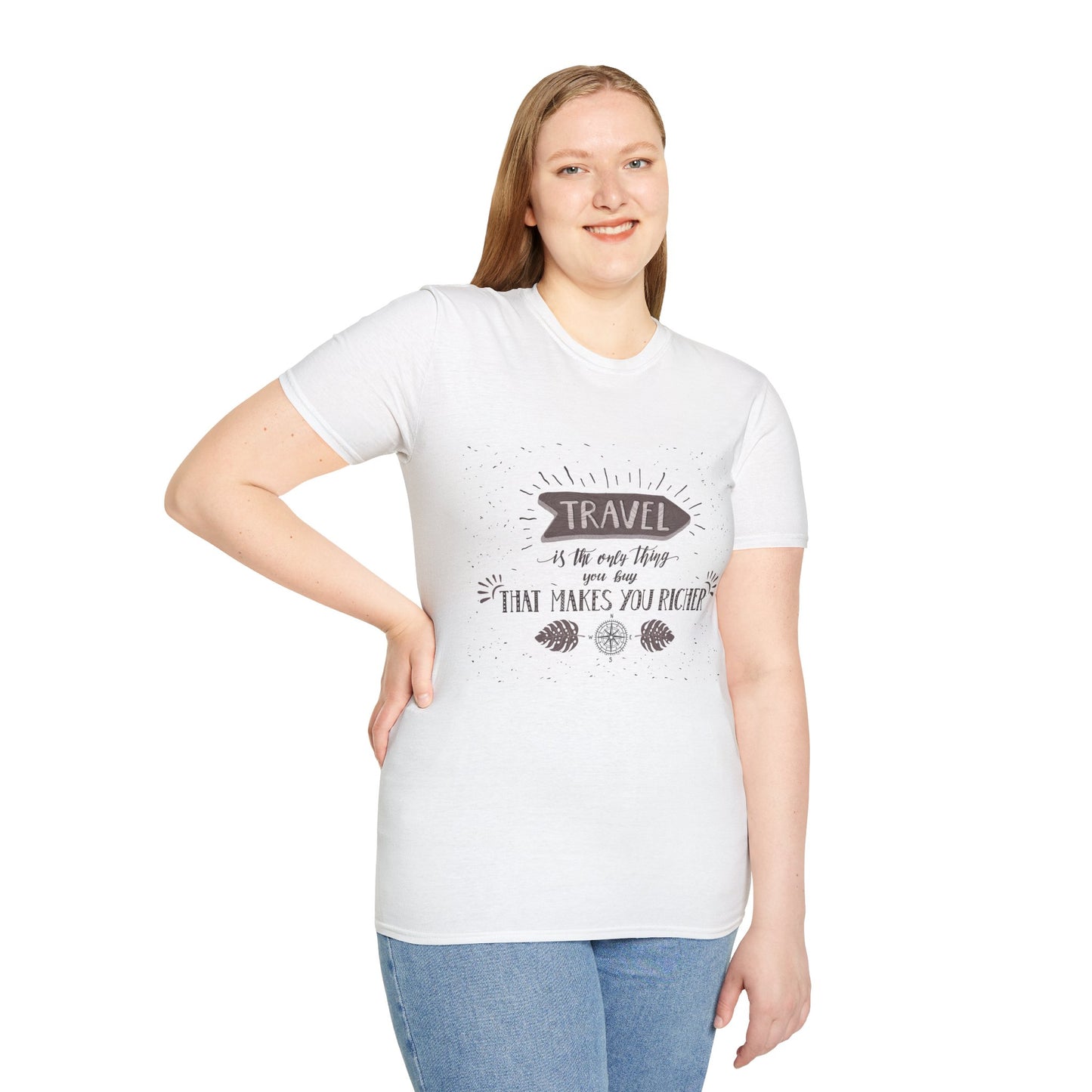 Find Your Inspiration: Travel Lovers Unisex Softstyle T-Shirt