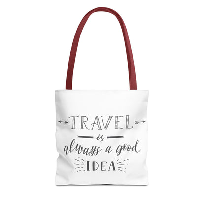 Travel Tote Bag - "Travel is Always a Good Idea"