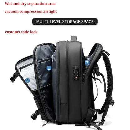 Travel Backpack with Vacuum Compression