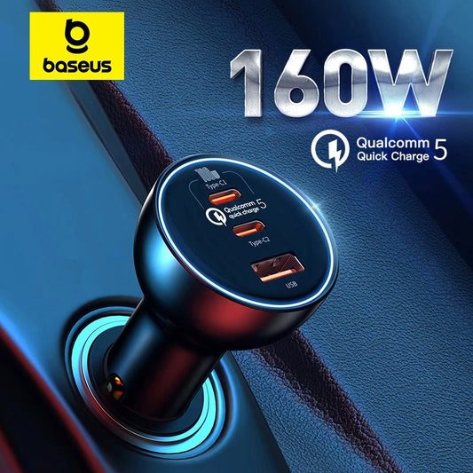 Baseus 160W Car Charger QC 5.0
