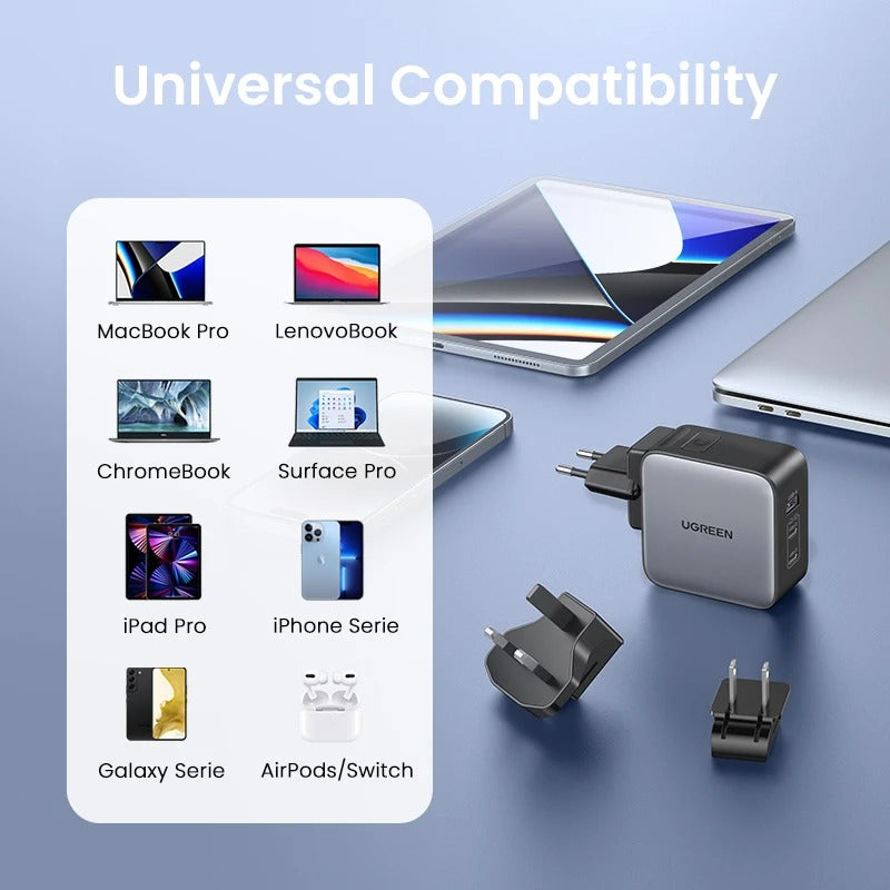 UGREEN GaN 65W Universal Travel Adapter