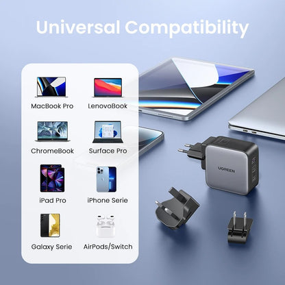 UGREEN GaN 65W Universal Travel Adapter