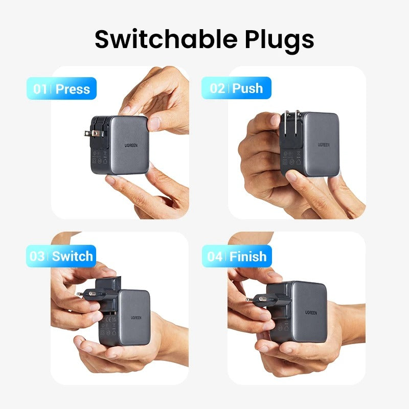 UGREEN GaN 65W Universal Travel Adapter