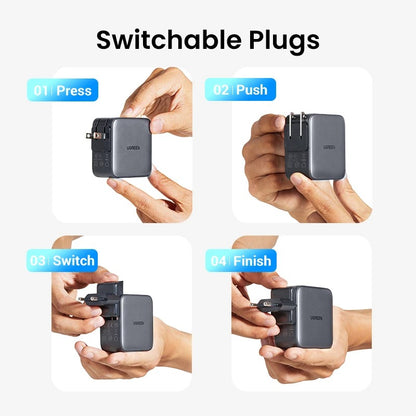 UGREEN GaN 65W Universal Travel Adapter