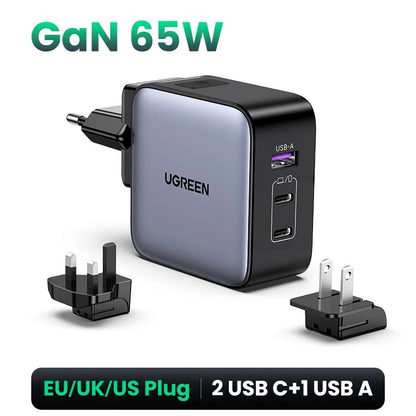 UGREEN GaN 65W Universal Travel Adapter